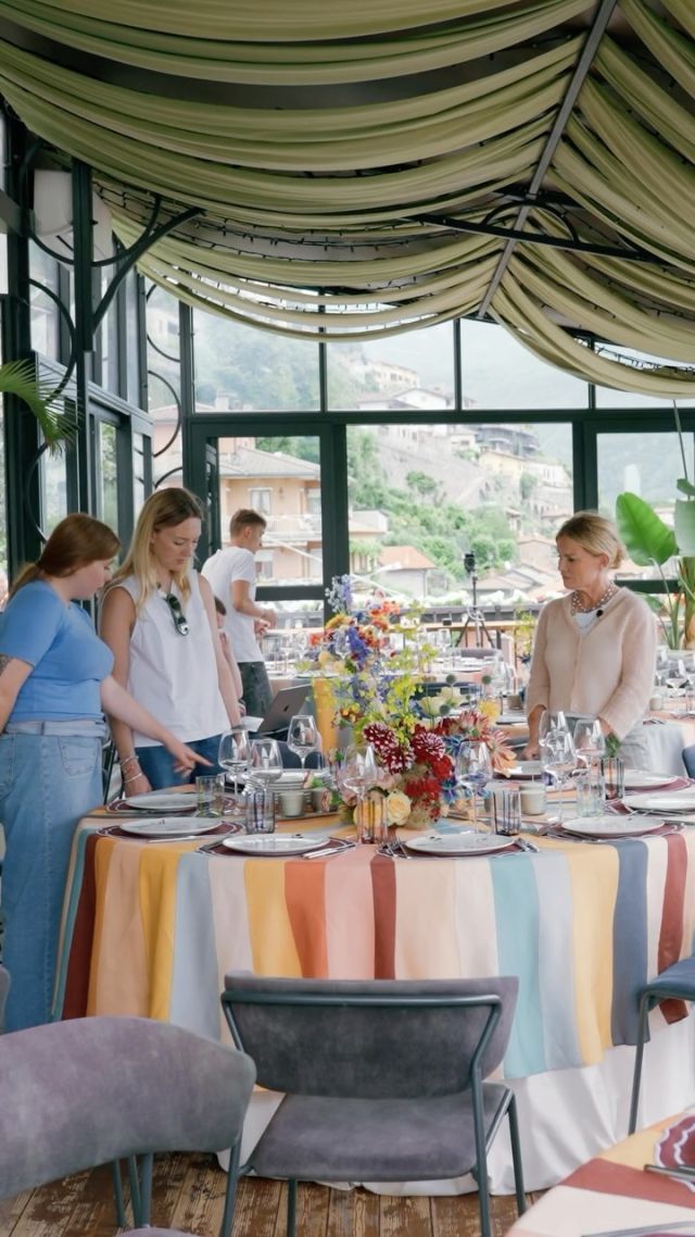 It’s all in the details! Behind every stunning event lies a series of thoughtful design discussions, and Abby and Drew’s vibrant welcome dinner was no exception. We meticulously fine-tuned every element, from the napkins to the table decor, ensuring that each piece contributed to the overall atmosphere of the evening. Choosing the perfect napkins involved creative collaborative conversations over textures, colors, and folds, all to achieve that perfect blend of elegance and playfulness. 
@abbbbbbyabe @drew_abel 
Planning + Design @lakecomoweddings 
Video: @andreschlechtefilms
 Photos: @annajon.es 
Venue @villaerbaofficial 
Floral @rattiflora 
Hair + makeup @dawnartists 
Stationary @afinepress  #TheLakeComoWeddingPlanner #RachelBirthistleEvents #Couple #Wedding #DestinationWedding #Event #WeddingPlanning #WeddingPlanner #Italy #EventDesign #VillaErba #RehearsalDinner